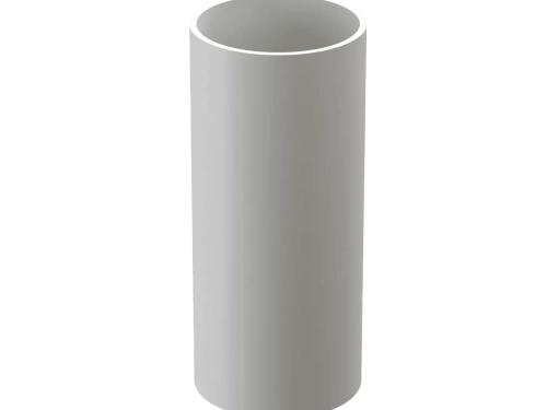 Пластиковые водосточные системы (ПВХ) Труба водосточная Döcke DACHA  80 мм * 1м (Белый)