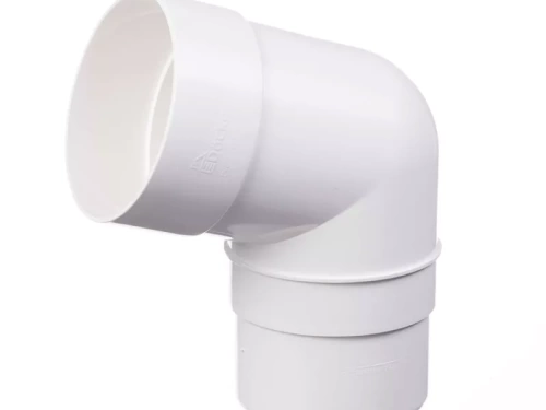 Пластиковые водосточные системы (ПВХ) Колено 45˚ Döcke PREMIUM (Пломбир)