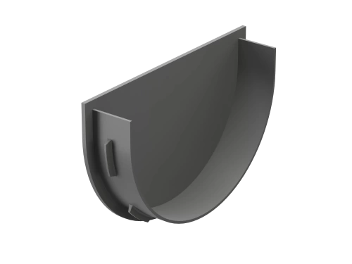 Пластиковые водосточные системы (ПВХ) Заглушка воронки Döcke PREMIUM (Графит)