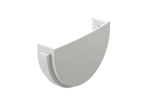 Пластиковые водосточные системы (ПВХ) Заглушка водосточная Döcke DACHA 120 мм (Белый)