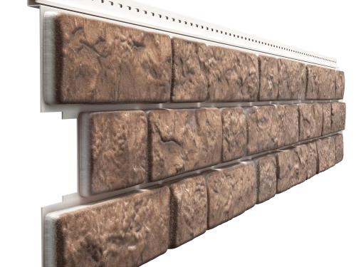 Сайдинг с имитацией камня Сайдинг под камень Döcke LUX BERGART (Кедровый орех)