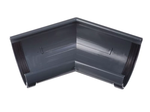 Пластиковые водосточные системы (ПВХ) Угловой элемент 135˚ водосточной системы Döcke LUX  (Графит)