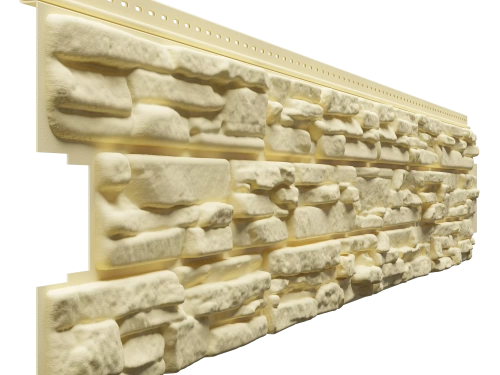 Сайдинг с имитацией камня Сайдинг с имитацией камня Docke ROCKY (Арахис)