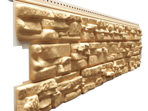 Сайдинг с имитацией камня Сайдинг с имитацией камня Docke ROCKY (Пекан)