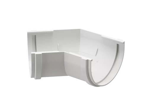 Пластиковые водосточные системы (ПВХ) Угловой элемент 135˚ Döcke PREMIUM (Пломбир)