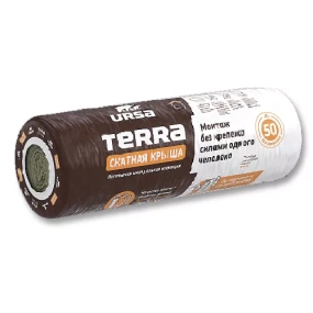 URSA Утеплитель для скатных крыш URSA TERRA Маты теплозвукоизоляционные 35 QN 150 мм