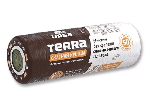 URSA Утеплитель для скатных крыш URSA TERRA Маты теплозвукоизоляционные 35 QN 150 мм