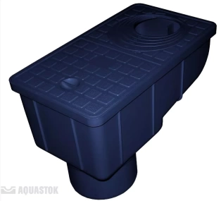 Водоотводы, дренаж Ливнеприемник кровельный с вертикальным патрубком черный