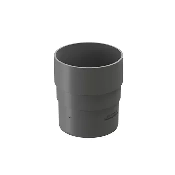 Пластиковые водосточные системы (ПВХ) Муфта соединительная Döcke PREMIUM (Графит)