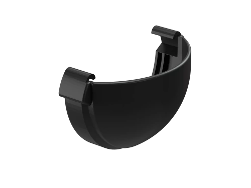 Пластиковые водосточные системы (ПВХ) Заглушка для водосточного желоба Döcke LUX (Карбон)