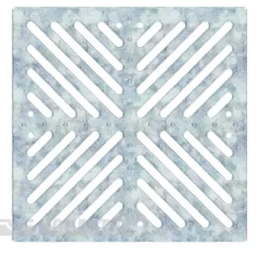 Водоотводы, дренаж Дренаж Аквасток. Решетка штампованная оцинкованная для дождеприемника 300х300