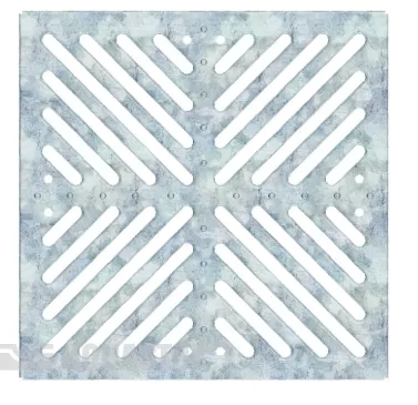 Водоотводы, дренаж Дренаж Аквасток. Решетка штампованная оцинкованная для дождеприемника 300х300