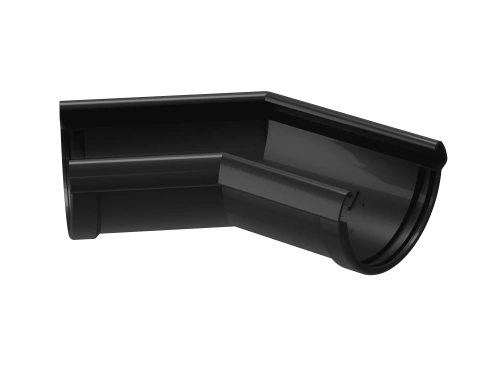 Пластиковые водосточные системы (ПВХ) Угловой элемент 135˚ водосточной системы Döcke LUX  (Карбон)