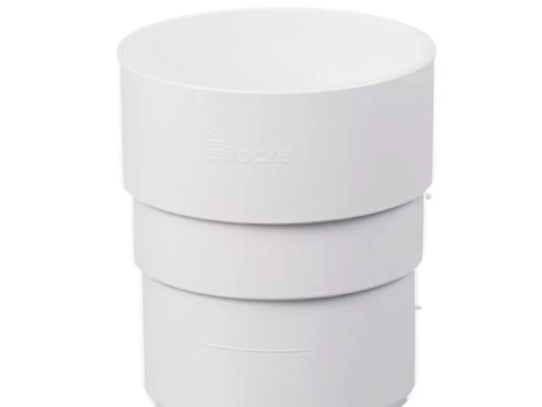 Пластиковые водосточные системы (ПВХ) Муфта соединительная Döcke PREMIUM (Пломбир)