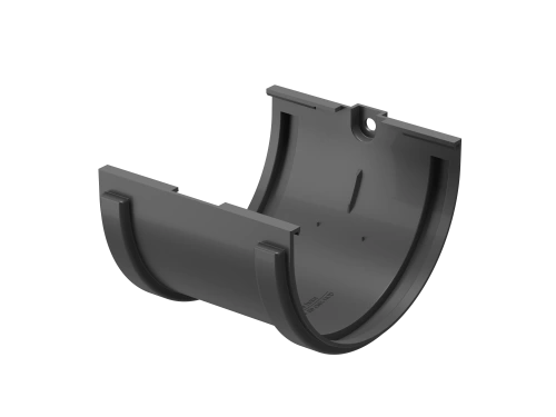 Пластиковые водосточные системы (ПВХ) Döcke DACHA Соединитель желобов 120 мм (Серый)