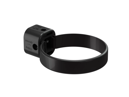 Пластиковые водосточные системы (ПВХ) Хомут универсальный водосточной трубы Döcke LUX (Карбон)