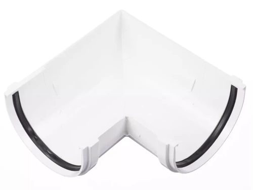 Пластиковые водосточные системы (ПВХ) Угловой элемент 90˚ Döcke PREMIUM (Пломбир)