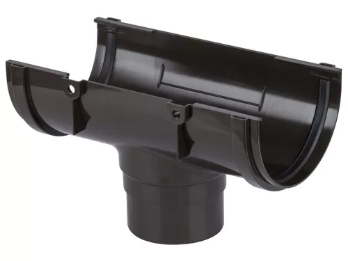 Пластиковые водосточные системы (ПВХ) Döcke DACHA Воронка водосточная 120 мм (Светло-коричневый)