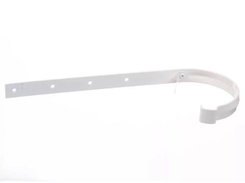 Пластиковые водосточные системы (ПВХ) Кронштейн водосточного желоба металлический Döcke LUX (Пломбир)