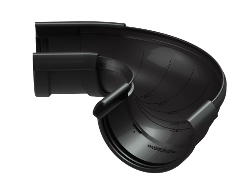 Пластиковые водосточные системы (ПВХ) Угол регулируемый 60˚-160˚ водосточной системы Döcke LUX (Карбон)