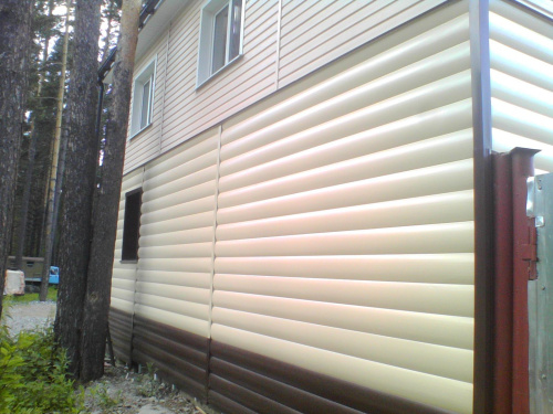 Металлический сайдинг (металлосайдинг) Металлический сайдинг Блок Хаус в цветах по каталогу RAL