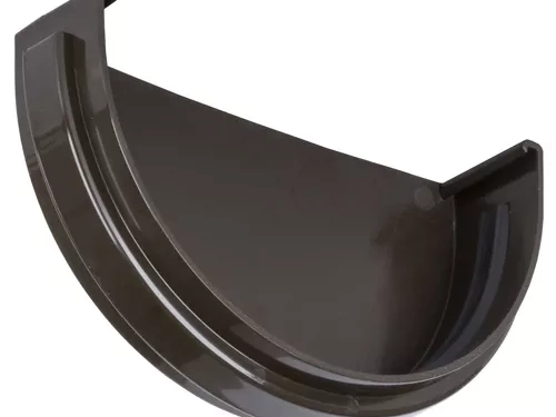 Пластиковые водосточные системы (ПВХ) Döcke DACHA Заглушка водосточная 120 мм (Светло-коричневый)