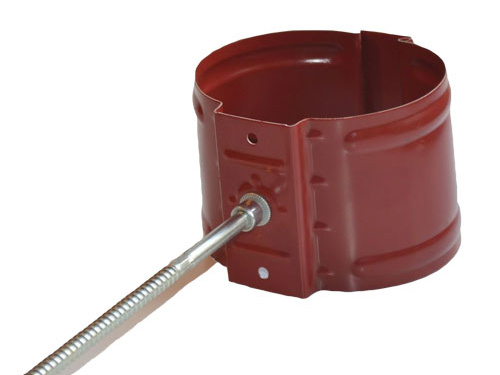 Металлическая водосточная система круглого сечения Держатель трубы водосточной (ухват) 100 мм