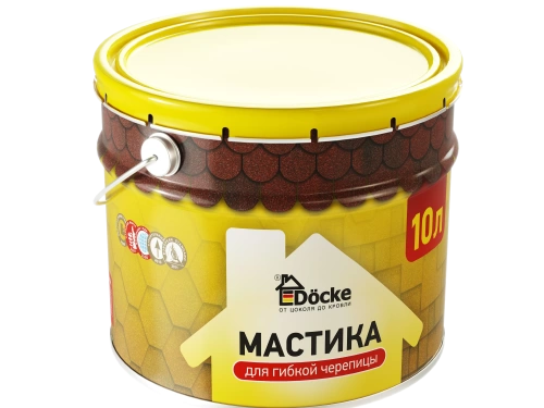 Мастика для гибкой черепицы Мастика для гибкой черепицы Docke 10л, шт