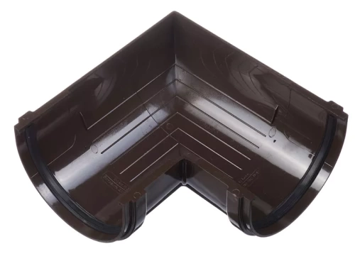 Пластиковые водосточные системы (ПВХ) Угловой элемент 90˚ Döcke PREMIUM (Шоколад)