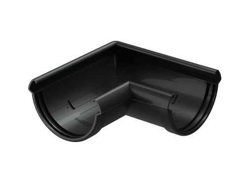 Пластиковые водосточные системы (ПВХ) Угловой элемент 90˚ водосточной системы Döcke LUX  (Карбон)