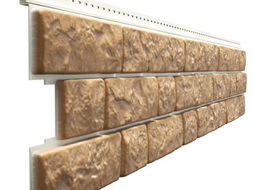 Сайдинг с имитацией камня Сайдинг под камень Döcke LUX BERGART (Пекан)