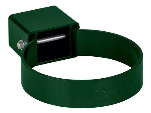 Пластиковые водосточные системы (ПВХ) Хомут универсальный водосточной трубы Döcke DACHA 80 мм (Зеленый)