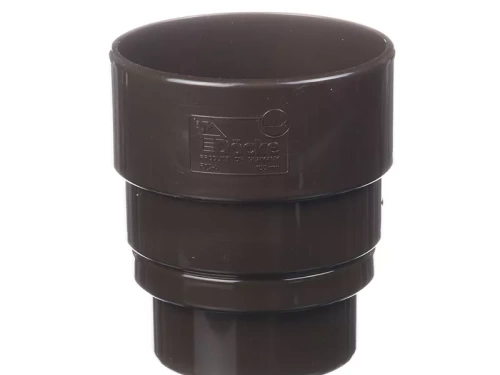 Пластиковые водосточные системы (ПВХ) Döcke LUX Premium Переходник водосточной трубы (Шоколад)