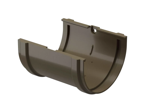 Пластиковые водосточные системы (ПВХ) Соединитель желобов Döcke PREMIUM (Каштан)