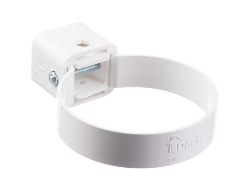 Пластиковые водосточные системы (ПВХ) Хомут универсальный Döcke PREMIUM (Пломбир)