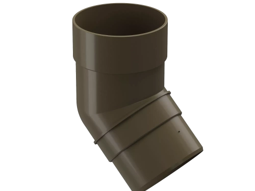 Пластиковые водосточные системы (ПВХ) Колено 45˚ Döcke PREMIUM (Каштан)