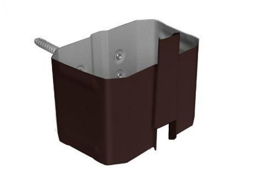 Прямоугольная водосточная система МП МОДЕРН 120/76 Держатель трубы 76х102 (на кирпич)