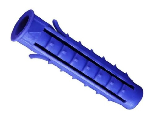 Пластиковые водосточные системы (ПВХ) Дюбель распорный Чапай 12х120 шипы-усы (синие) упак.(100 шт.) (РФ)