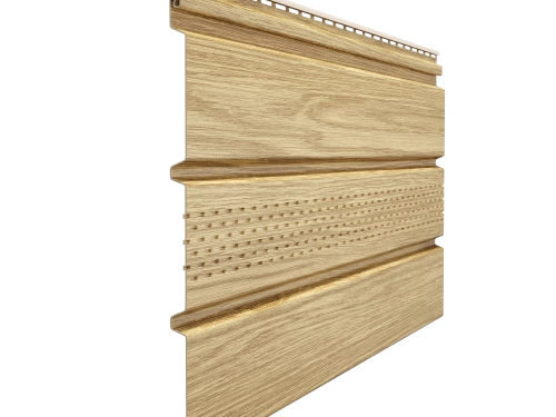 Перфорированные Софит Docke LUX, центральная перфорация (Зрелый каштан)