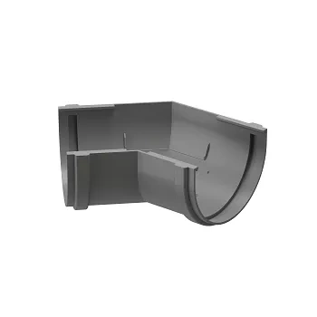 Пластиковые водосточные системы (ПВХ) Угловой элемент 135˚ Döcke PREMIUM (Графит)