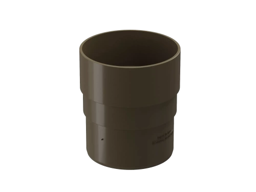 Пластиковые водосточные системы (ПВХ) Муфта соединительная Döcke PREMIUM (Каштан)