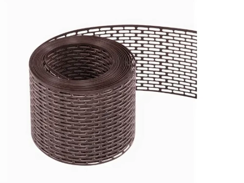 Строительные плёнки Лента вентиляционная карнизная полипропилен DOCKE 100х5000 коричневый