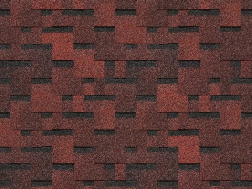 Гибкая черепица Гибкая черепица Docke PIE EURASIA ЛАБИРИНТ Красный