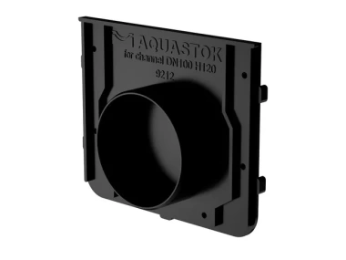 Водоотводы, дренаж Заглушка торцевая пластиковая для DN100 H120-H180