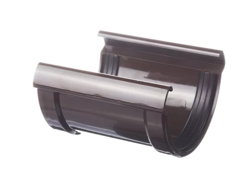 Пластиковые водосточные системы (ПВХ) Соединитель водосточных желобов Döcke LUX (Шоколад)