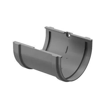 Пластиковые водосточные системы (ПВХ) Соединитель желобов Döcke PREMIUM (Графит)