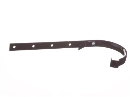 Пластиковые водосточные системы (ПВХ) Кронштейн водосточного желоба металлический Döcke LUX  (Шоколад)