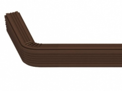 Прямоугольная водосточная система МП МОДЕРН 120/76 Труба водосточная 76х102х1000 с коленом