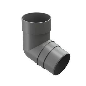 Пластиковые водосточные системы (ПВХ) Колено 72˚ Döcke PREMIUM (Графит)