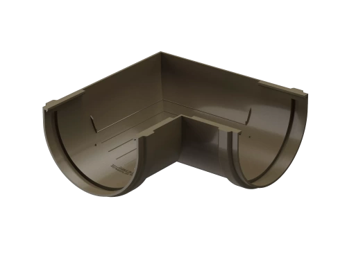 Пластиковые водосточные системы (ПВХ) Угловой элемент 90˚ Döcke PREMIUM (Каштан)